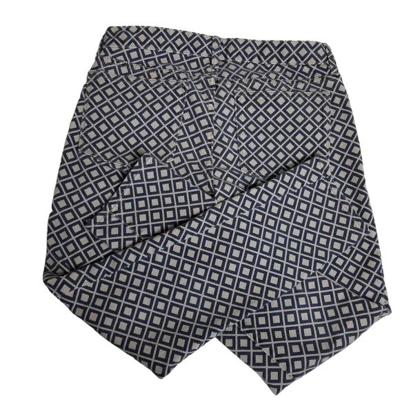 J Crew Blue Gray Geometric   Jeans Very Good! Size 28 - Picture 2 of 6